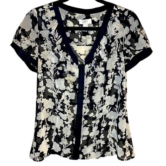 Loft Floral Flowy Top Sz S - Picture 1 of 3
